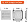Electrical Cabinet Fan Filter Louver Grille ZL801/802/803/804/805/806, Dustproof Ventilation & Heat Dissipation Axial Fan Cover