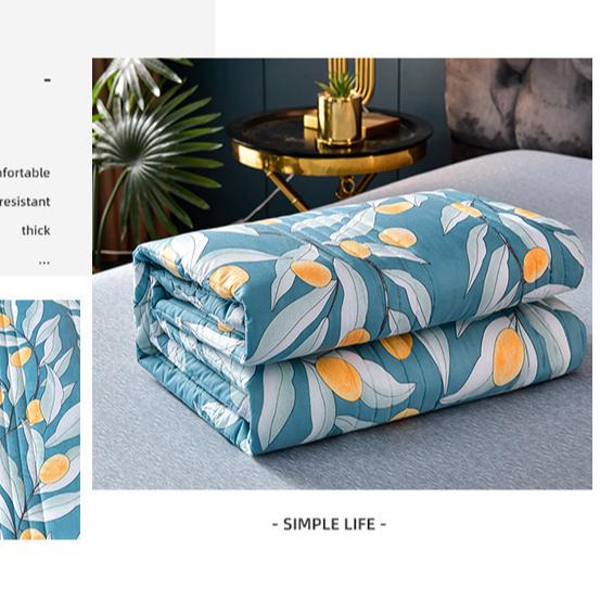 Water Washed Cotton Air Conditioner with A Core for Children's Blankets Cool In Summer Quilted In Summer and Washable