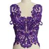 3D White Appliques Glass Beads Rhinestones Crystals Sewing Designer Diy Women Evening Wedding Dress Bodice Patches Decoration
