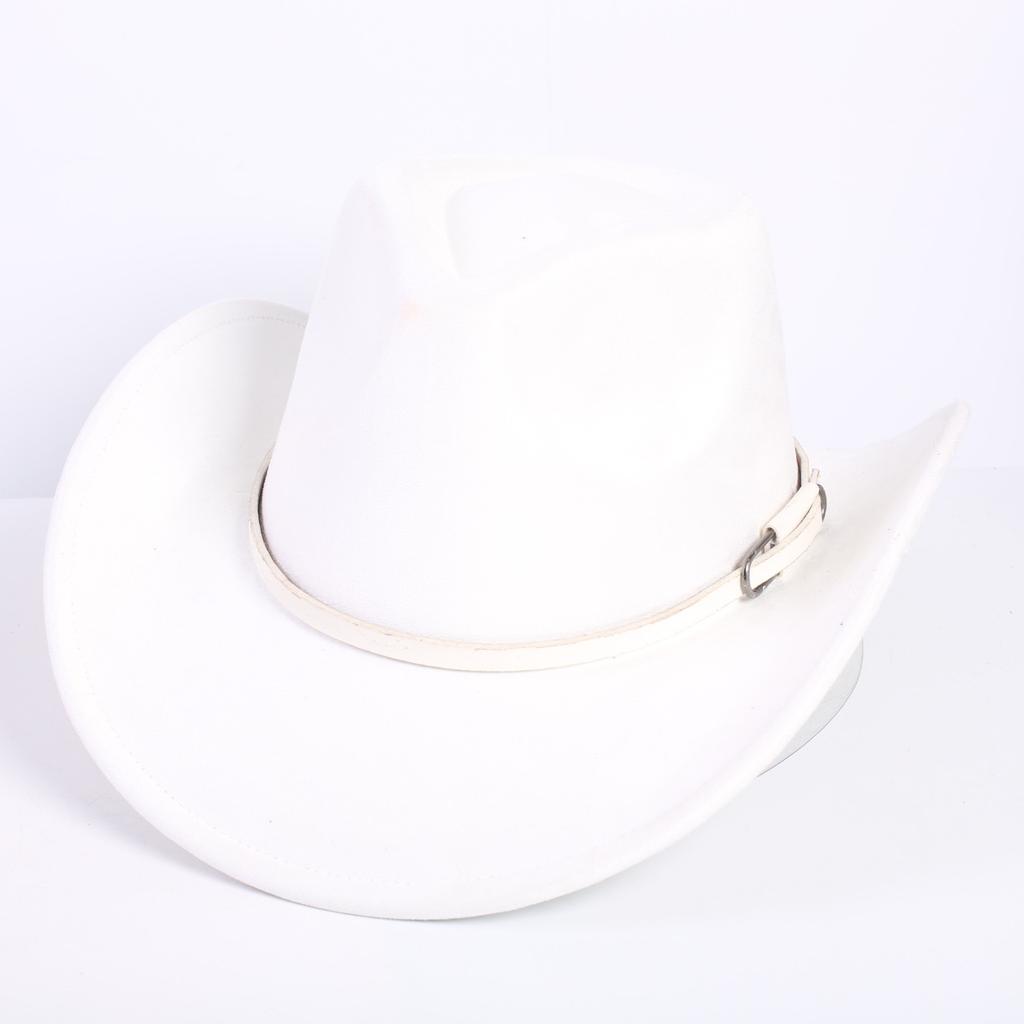 Popular European and American classic suede western cowboy hat men's and women's fashion LO style peach heart cowboy hat