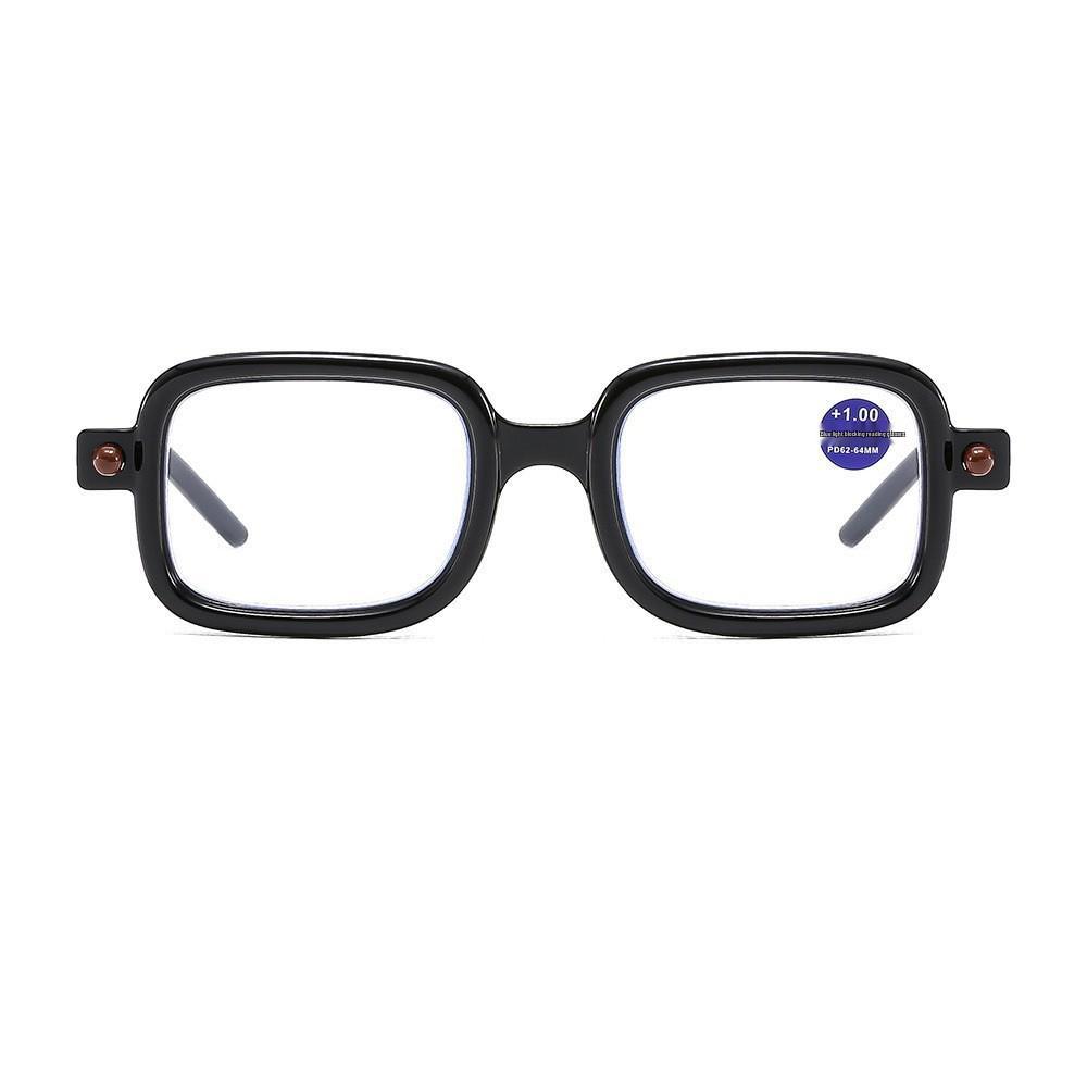 2025 Korean-Style Portable Anti-Blue Light Retro Reading Glasses for Seniors - High-End, Anti-Fall Design