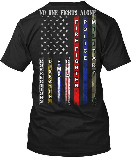No One Fights Alone Cna Tee T-Shirt Made In the USA Size S To 5XL