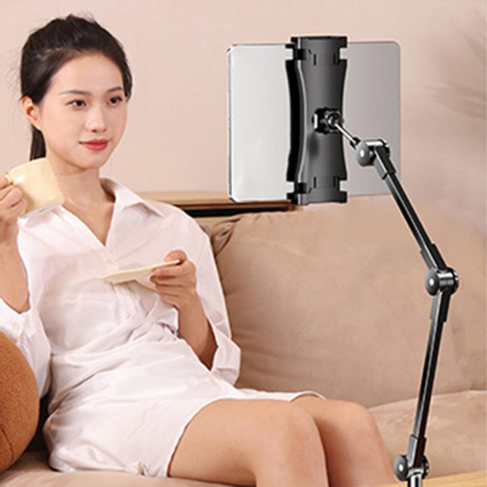 Stable Base Telescopic Phone Stand 360° Rotate Desktop Phone Holder Tablet Stand Live Learning