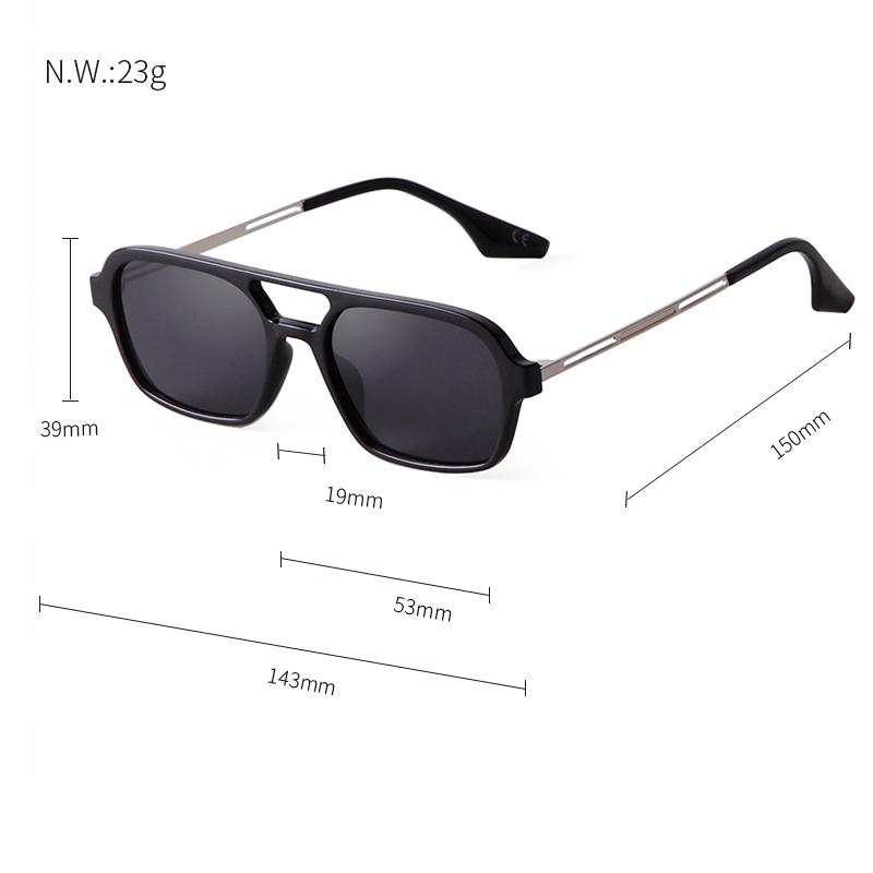 Retro Fashion Flat Top Pilot Sunglasses Women Men Brand Designer Vintage Yellow Blue Lens Flat Top Rectangle Sun Glasses S507C