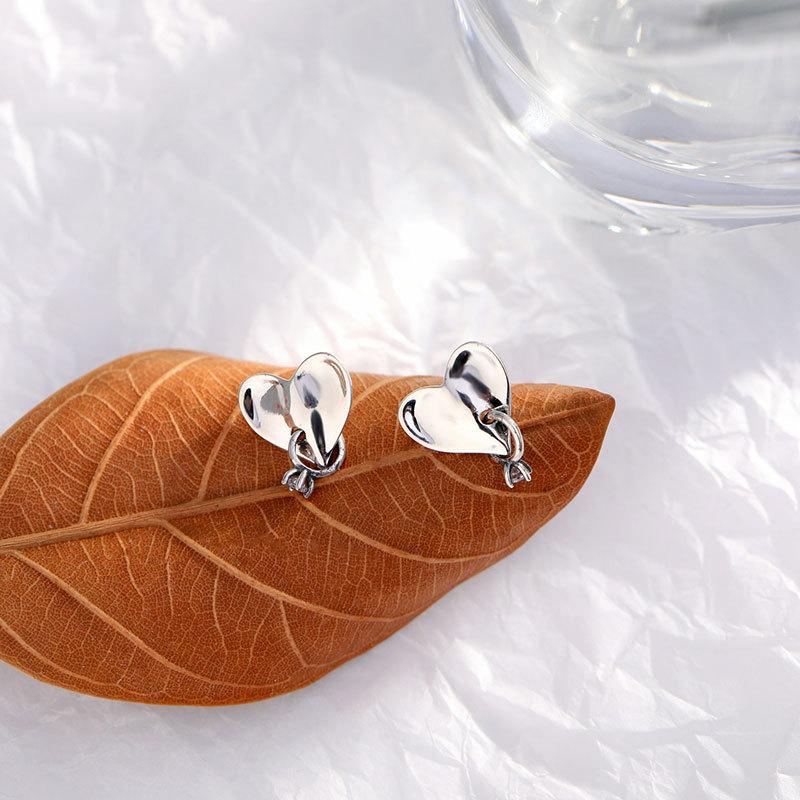 

Серьги Retro Love Zircon, маленькие серьги Commuter Temperament, новый стиль