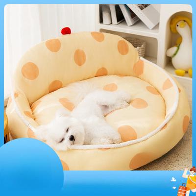 Dog Autumn and Winter Warm Nest Cookie Cookie Cute Shape Backrest Nest Small and Medium-sized Dog Nest Four-season Universal Pet Nest