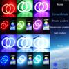 2Pcs 60mm RGB Car Motorcycle Angel Eyes Headlight Halo Rings Decorative Lights