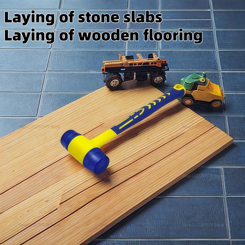 Doppelköpfiger Montagehammer 25mm-45mm Gummigriff Abnehmbarer isolierter Gummihammer für Elektronik Elektroarbeiten