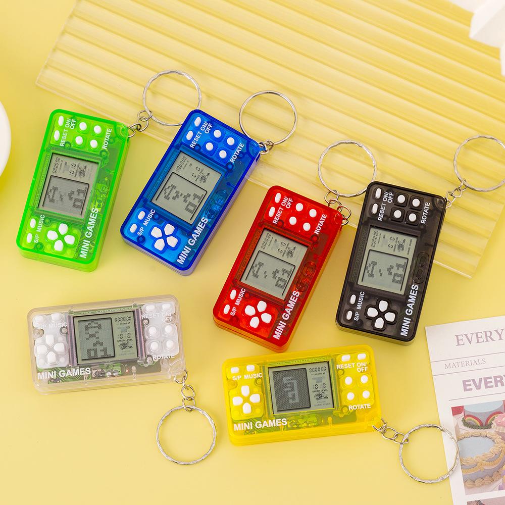 Mini Handheld Tetris Game Console Keychain
