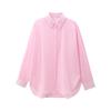1116 Spring European and American Women's Clothing POLO Neck Casual Loose Temperament Cotton Long Sleeve Shirt Top
