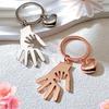 Hand Shaped Keychain Pendant Big Hands Holding Small Hands Design Keychain Parent-child Key Chain for Keys Bags Compact Gift