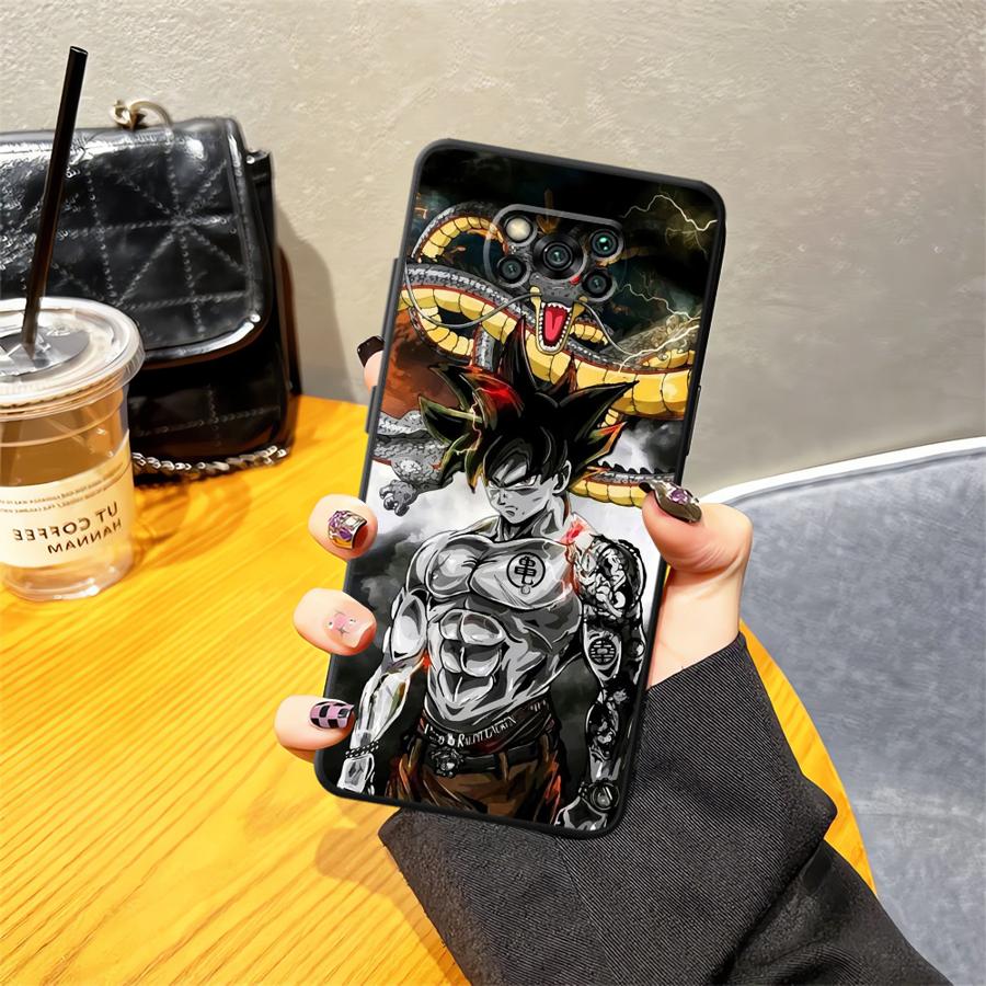 Funda Phone Cover Case for Xiaomi Poco F8 C71 F3 X3 X4 X5 X7 Pro M5 C50 C61 F1 M3 M4 M7 Pro C75 Goku Cool Dragon Ball