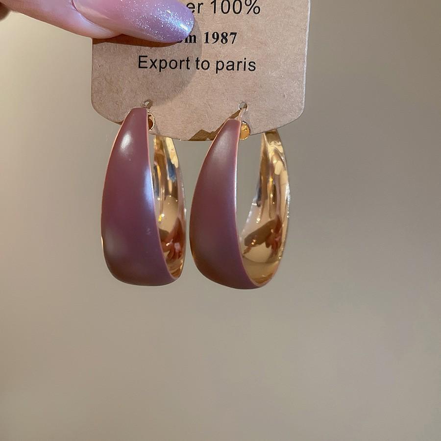 Silbernadel Leopard Harz Geo Runde Ohrringe, Retro Myer Stil, Nischen Design für Frauen