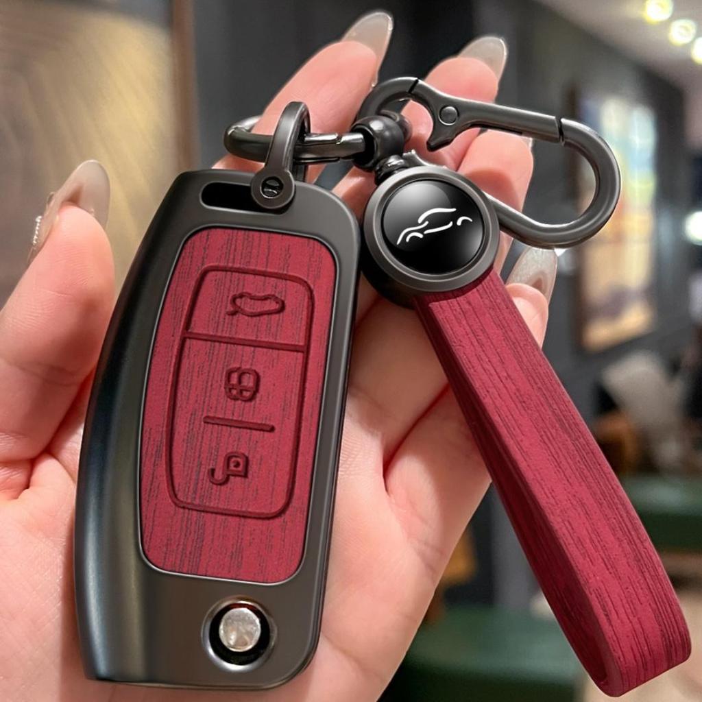 Shell Fob Metal Car Folding Key Case Holder Full Cover For Ford Focus 2 Falcon Escape Galaxy Kuga B-Max C-Max Ecosport Fiesta