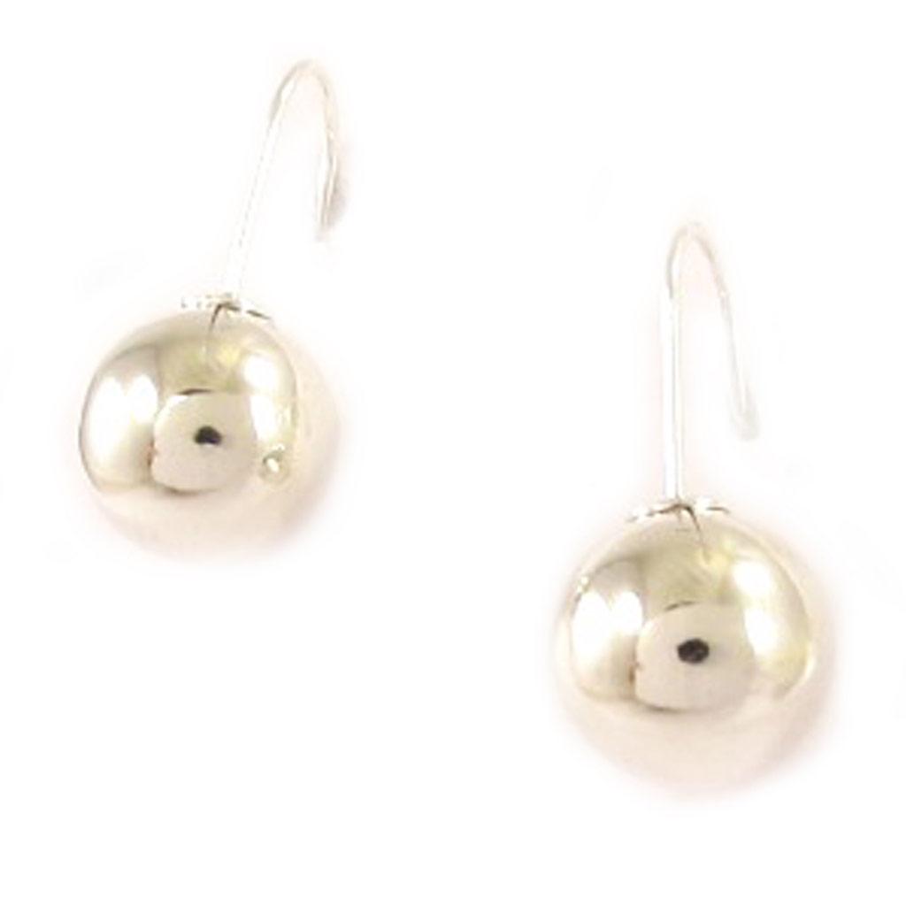 Les Trésors De Lily [D4463] - Silver 'Beads' Silver Earrings - 12 Mm