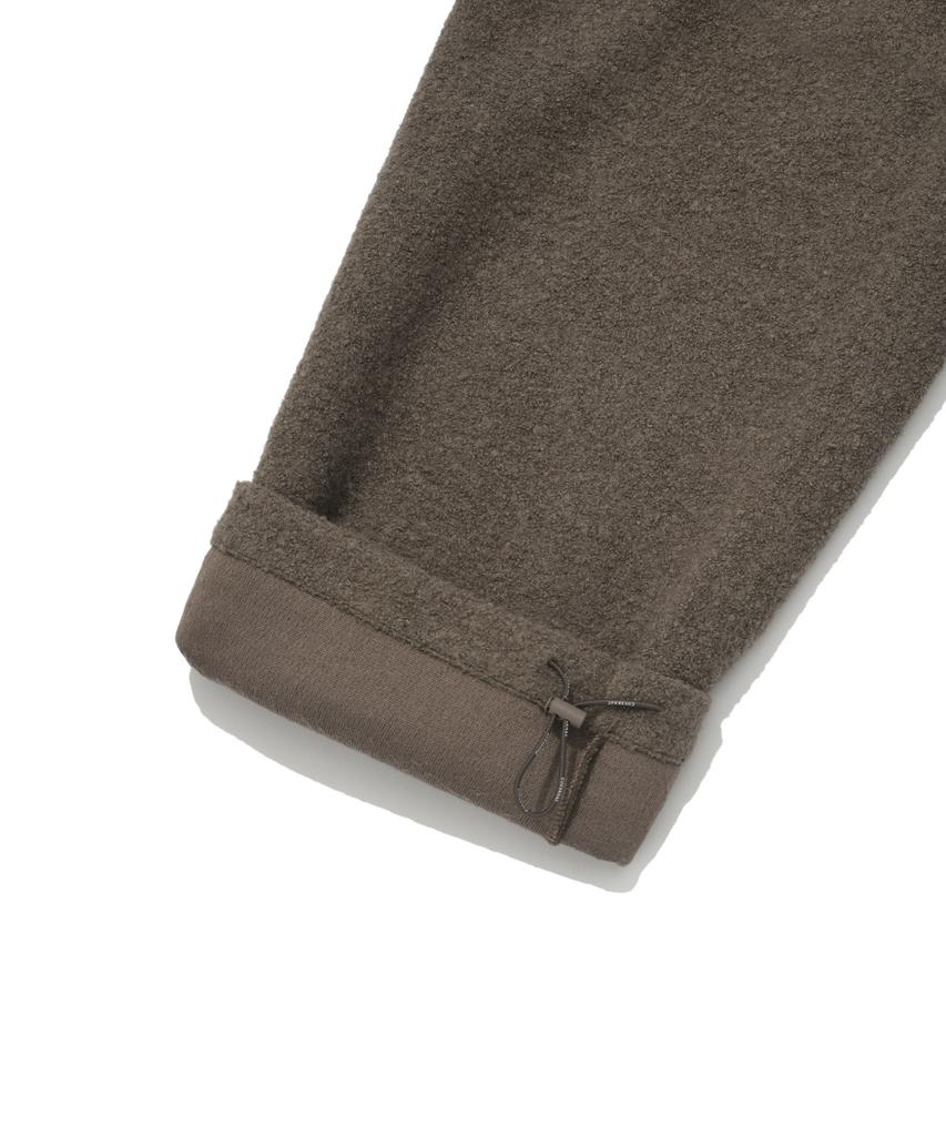 COVERNAT Boucle Jersey One-Pleat Semi-Wide Fit Cargo Pants Olive
