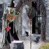 Halloween Outdoor Broom Path Lights Witch Broom Path Lights Broom Garden Markers For Home Yard Garden Holiday Decorations