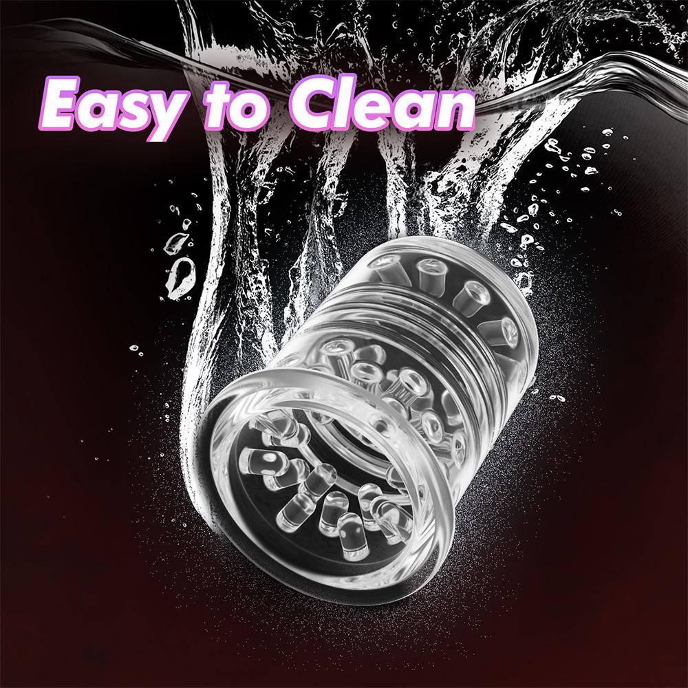 New Automatic Male Masturbator 9 Thrust Rotating Sucking with Handle Oral Sex Masturbation Vagina Pocket Vulva Penis Sex Machine Toy Adults 18+