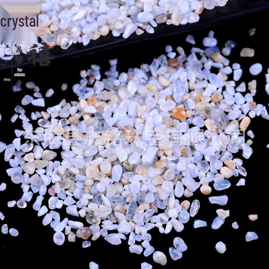 

Натуральный голубой халцедон гравий агат камни для аквариума бонсай ландшафтный дизайн