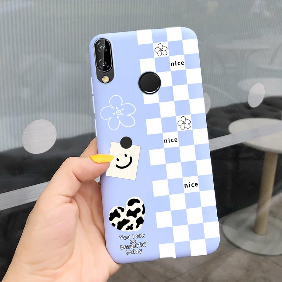 For Huawei P20 Lite Case Nova 3e ANE-LX1 ANE-LX2 Cute Cartoon Candy Color Silicone Phone Cases For Huawei P20lite Soft TPU Cover