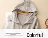 2026 Spring/Summer Hooded Windbreaker with Batwing Sleeves - Raw Cotton Linen Sun Cover-Up