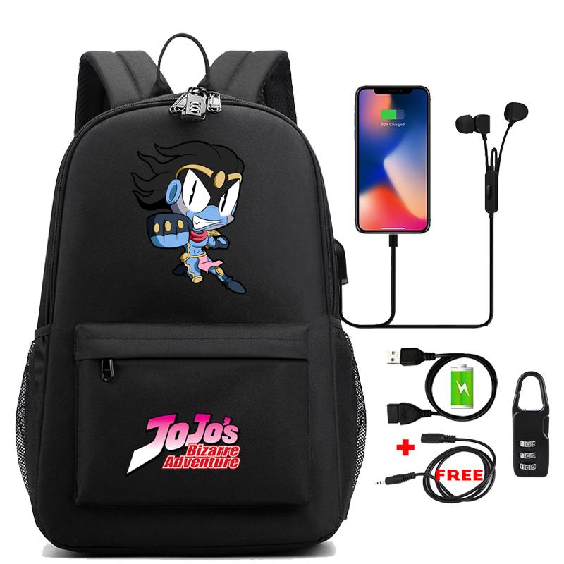 Anime Gedruckt Abenteuer Rucksack Mädchen Laptop Tasche Schule Rucksack Teenager Zurück Zu Schule Wasserdichte Anti Diebstahl Schultasche