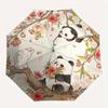 1pc Panda Blossom Automatic Umbrella with 8-Rib Compact Design, Foldable & Portable for Outdoor Leisure, Everyday Use197