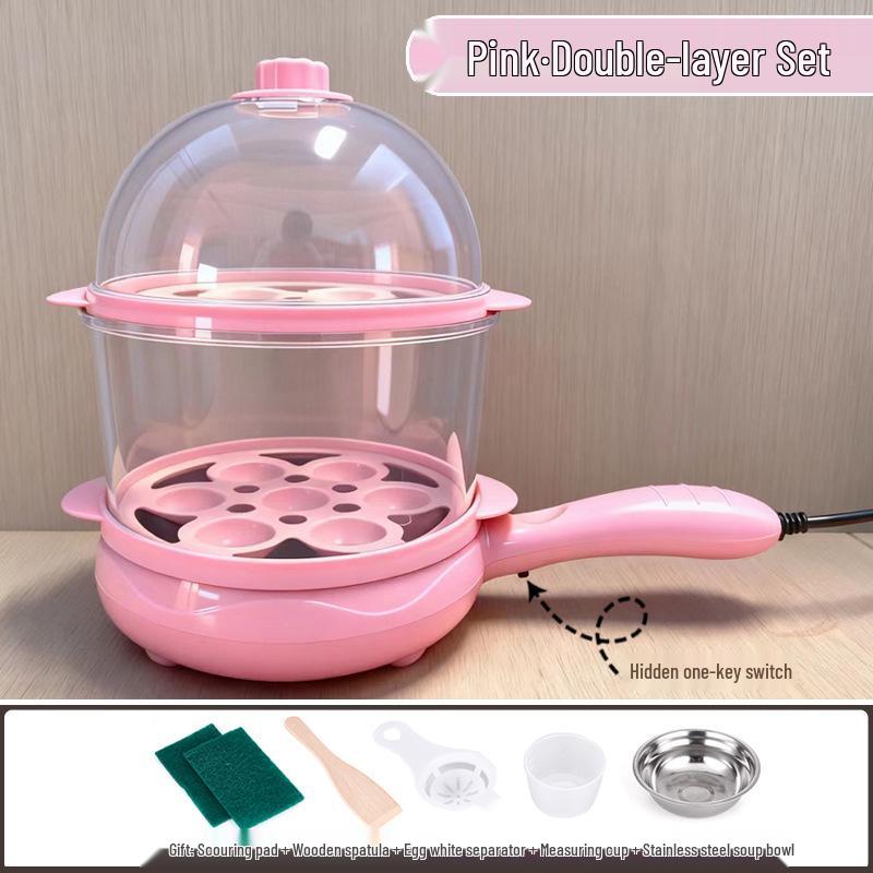 Canxiang Non-Stick Electric Frying Pan: Poached Eggs, Dumplings, Pot Stickers & Breakfast Cooker