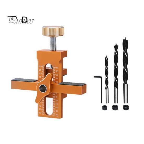 Adjustable Cabinet Door Assembly Tool with Drill Bit Set Portable Cabinet Door Installation Positioner Woodworking Tool