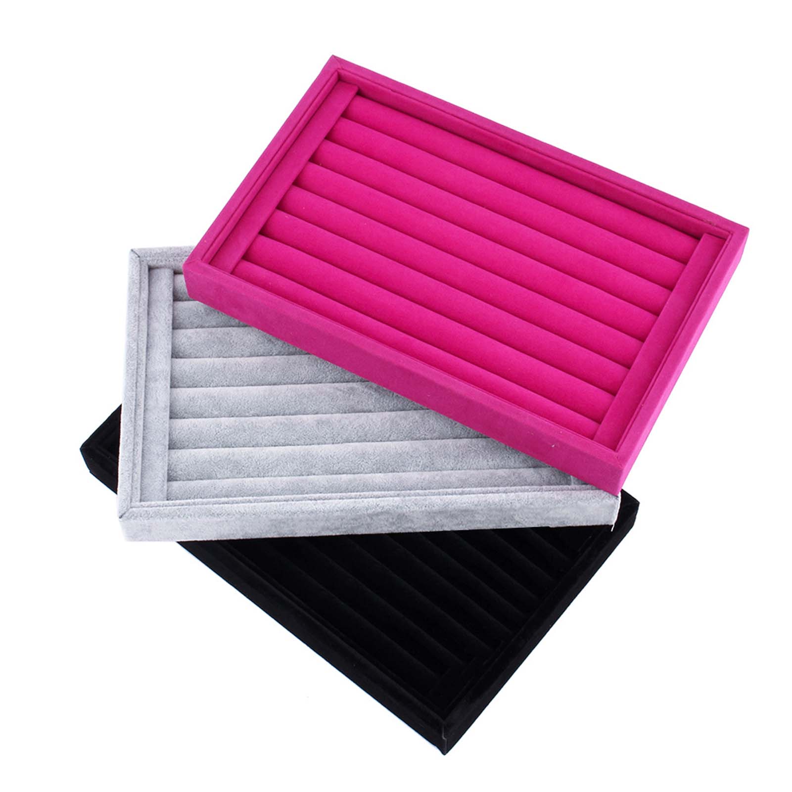 

Коробка для хранения украшений с кольцами, лоток-органайзер для сережек-зажимов для галстука