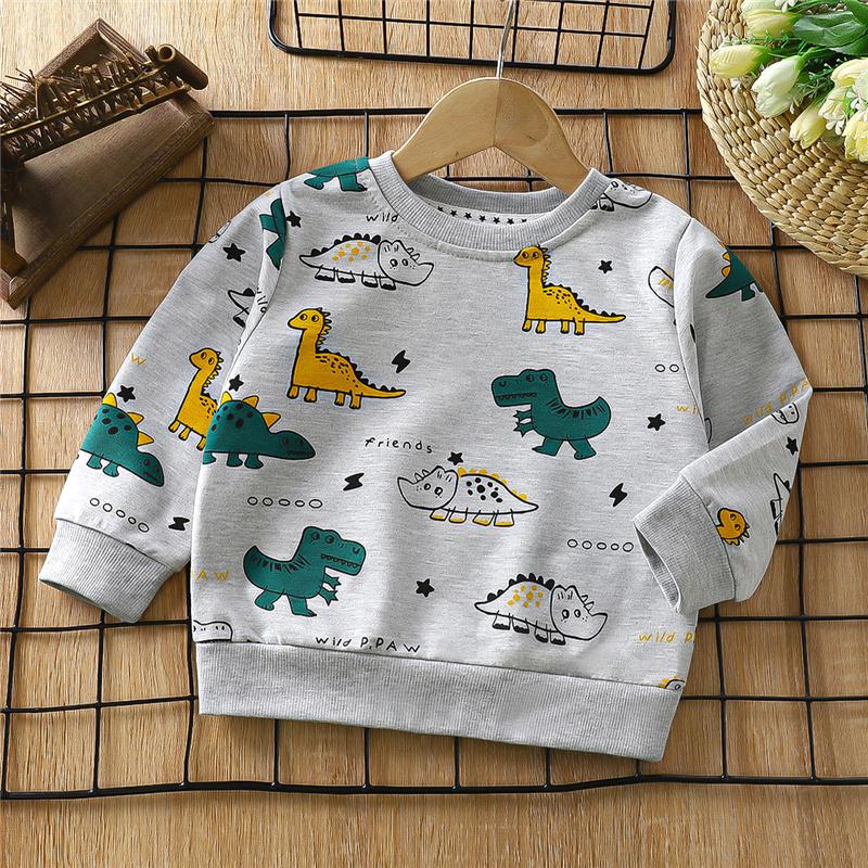 Cotton Kids Hoodie Long Sleeve Pullover Shirt for Baby & Toddler Boys Girls Spring/Fall Top Soft Children's Clothing (2-8Y)