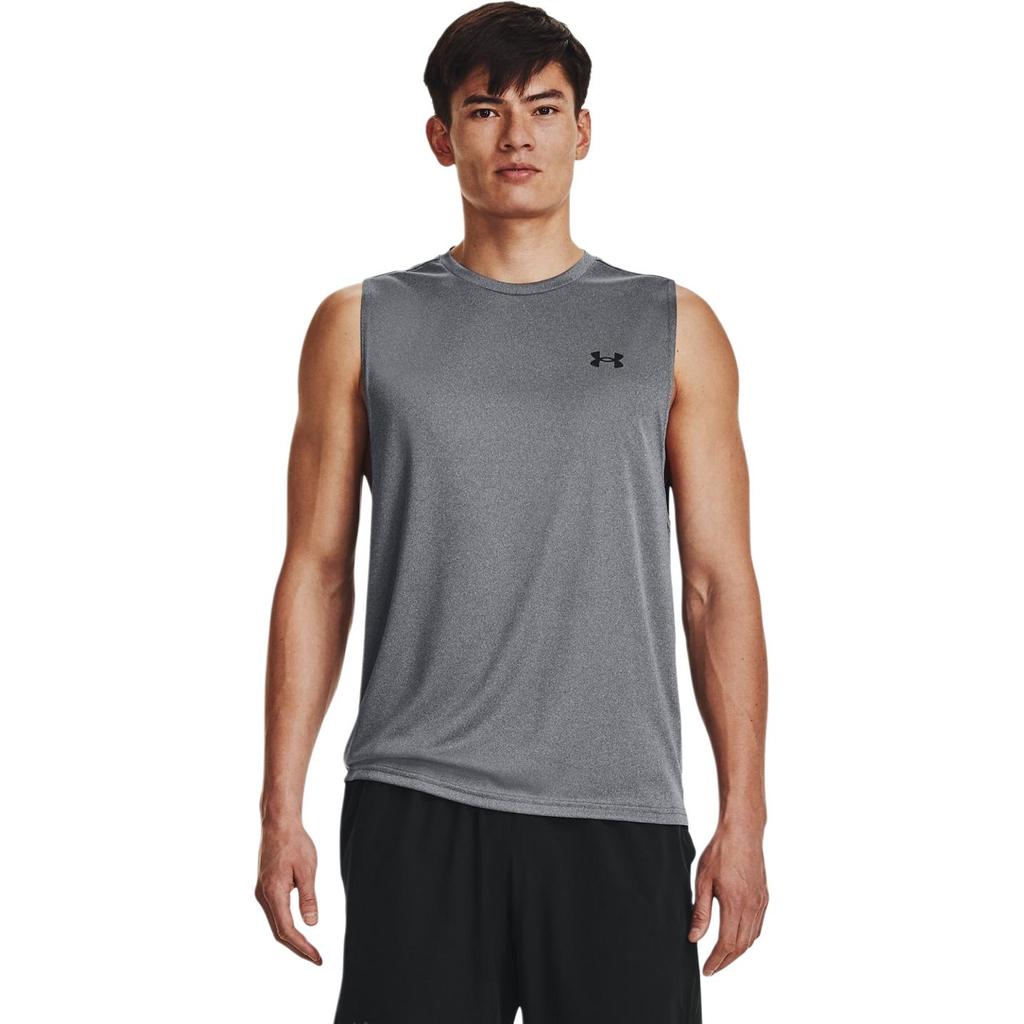 Under Armour Velocity Muscle Ademend Training en Sport Tanktop Heren Tops Grijs 1327972-012