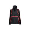 X Stella McCartney Veste de Running Respirante à Rayures Color Block Femme Veste Noir HD9120