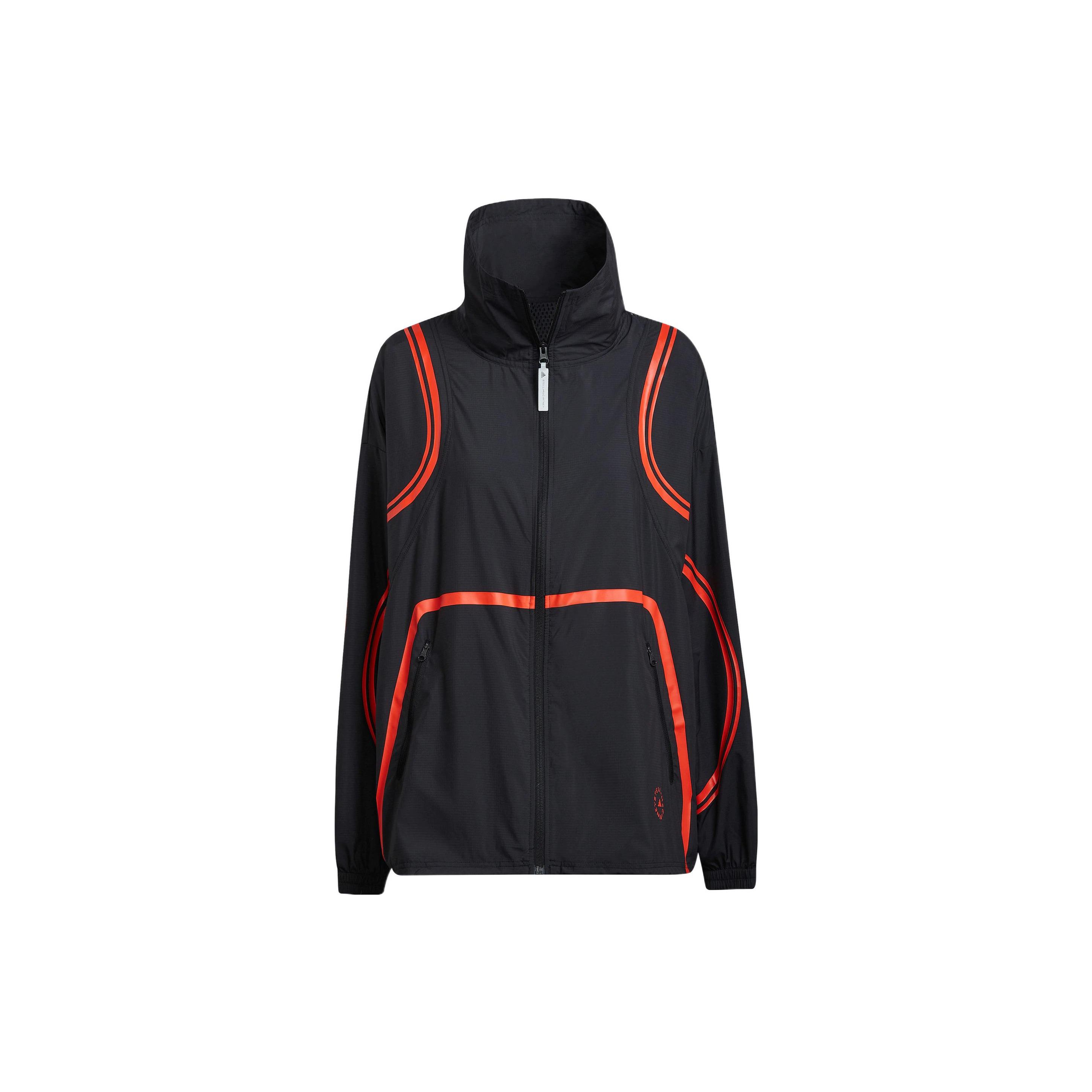 

Жіноча куртка Adidas X Stella McCartney Color Block у смужку, дихаюча, для бігу, чорна HD9120