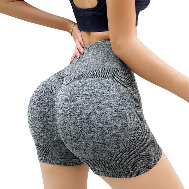 Lady Yoga Shorts High Waist Workout Shorts Fitness Yoga Lift Butt Fitness Women Yoga Gym Running Short Pants Sportswear