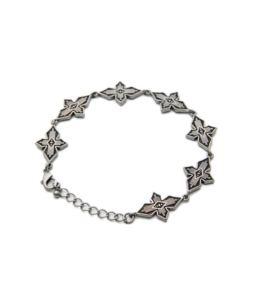 Ogarp Star Corss Bracelet Antiquesilver