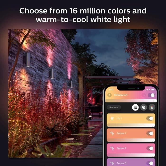 PHILIPS HUE Hue White and Color Ambiance Außenwandleuchte Appear - 915005976301
