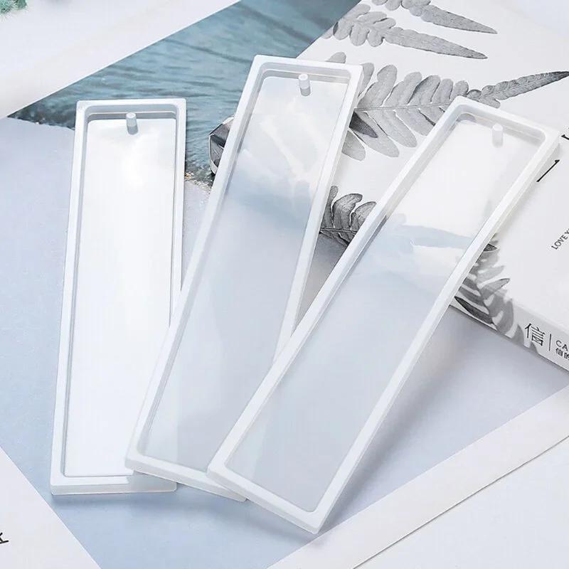New Rectangle Silicone Bookmark Resin Mold DIY Bookmark Mold Making Epoxy Resin Jewelry DIY Craft Silicone Transparent Mold