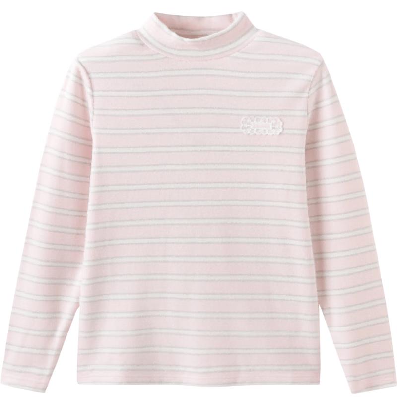 Balabala Children's Winter Thermal Striped Base Layer T-Shirt