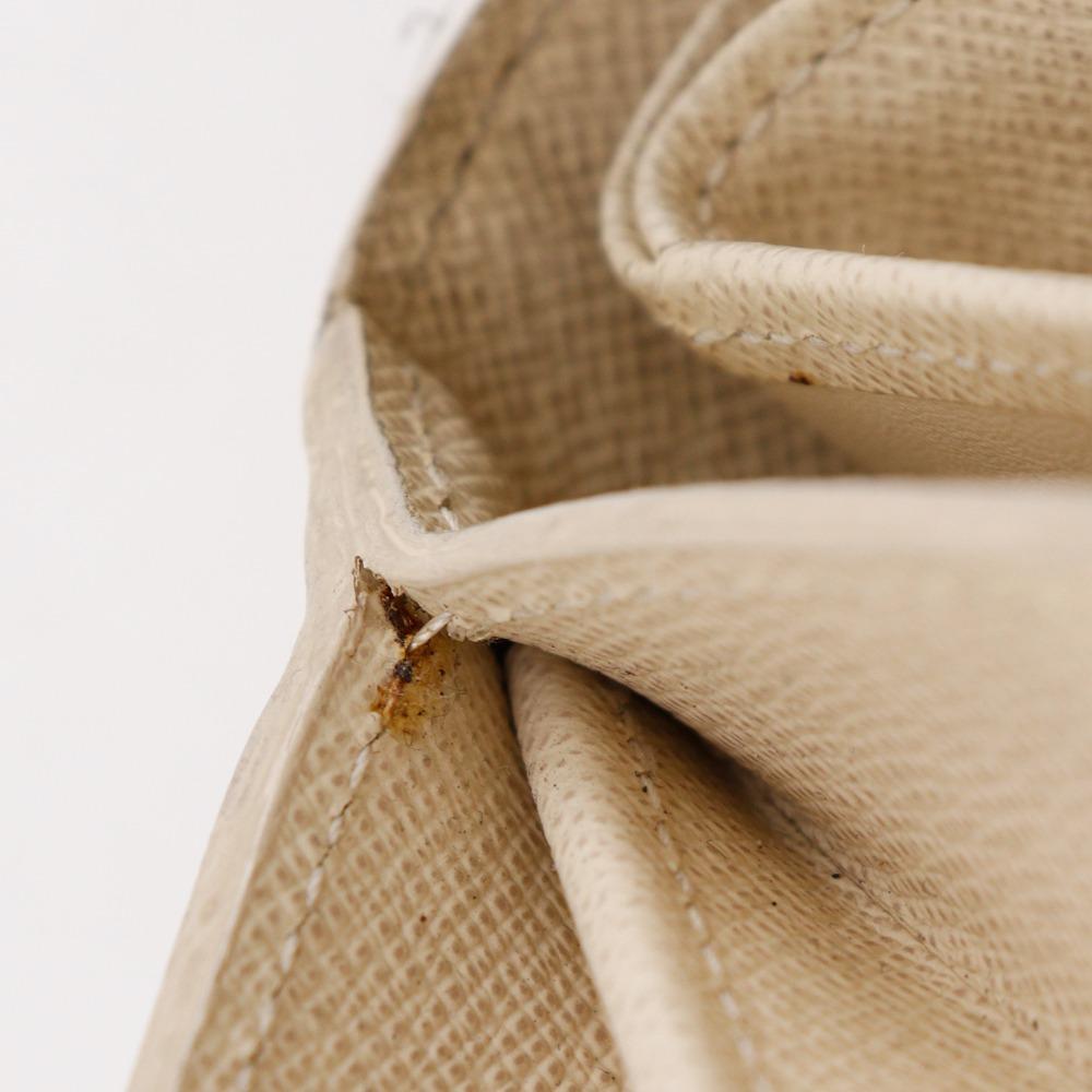 LOUIS VUITTON Portefeiulle Joy Bi-Fold Wallet N60030 Damier Azur Canvas Women Used