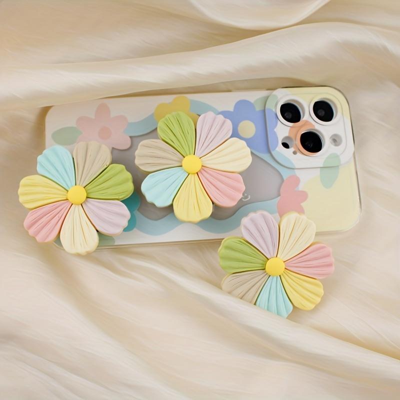 2PCS   Mobile Phone Bracket, Three-dimensional Colorful Flower Airbag Bracket, Suitable for Any Type of Mobile Phone Shell Bracket