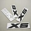 Autocollants Lettres de Voiture Chrome Noir ABS 3D Emblème Logo X5 X6 Badges de Coffre Arrière Pour BMW X5 X6 F15 G05 F16 G06 Autocollant Accessoires Auto yo2