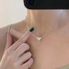 Korean Simple and Exquisite Flash Diamond Butterfly Necklace Personalized Neck Chain Full of Diamonds Zircon Collarbone Chain Tide