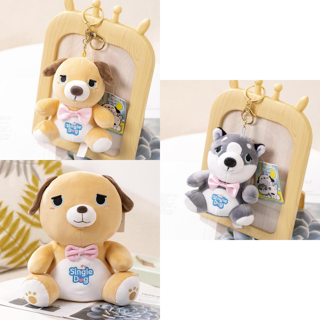 Single Dog Plush Toy Husky Small Doll Pendant Cross Border Cloth Doll Gift