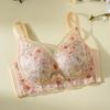 Embroidered Bra for Women Gathered Together To Prevent Sagging and Collect Accessory Breasts Non Empty Cup Bra