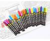 Guang Na 157 Double-Line Metallic Glitter Marker Set - 24 Colors