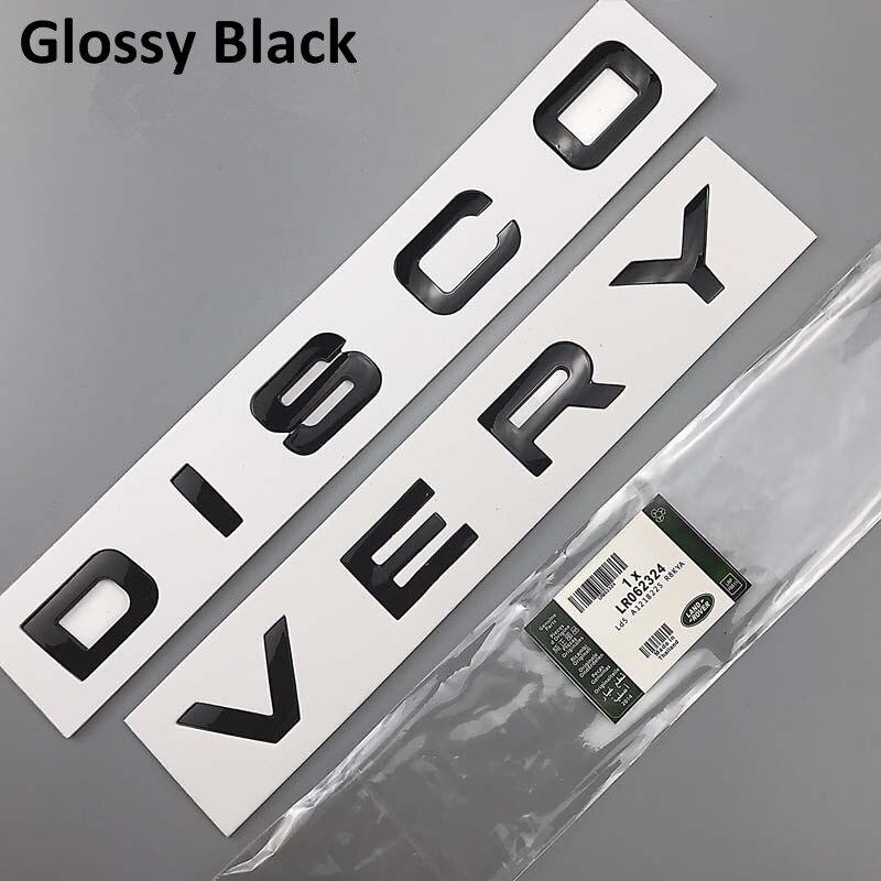 3D Letter Car Hood Bonnet Cover Emblem For Land Rover Range Rover Velar Sport Discovery 2 3 4 Defender Chrome Front Head Sticker BQQ0