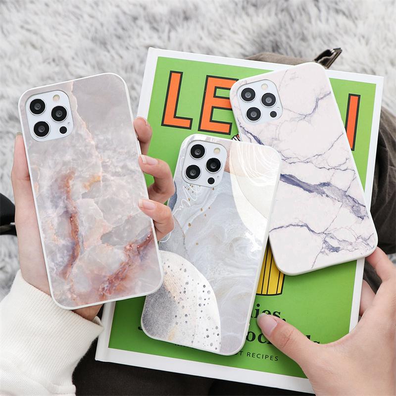 

Модный мраморный мягкий чехол для iPhone 12 11 Pro Max XR 7 6 Samsung A52 A32 A50 A51 S21 A12 A72 A70 Huawei Xiaomi Mi 11 Lite Redmi Note 10 8 9
