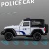 Chinese Police Car Series BMW M5 Ford Mustang VW T-ROC Jeep Wrangler Diecasts & Toy Vehicles 1:36 Alloy Model Pull Back Cars