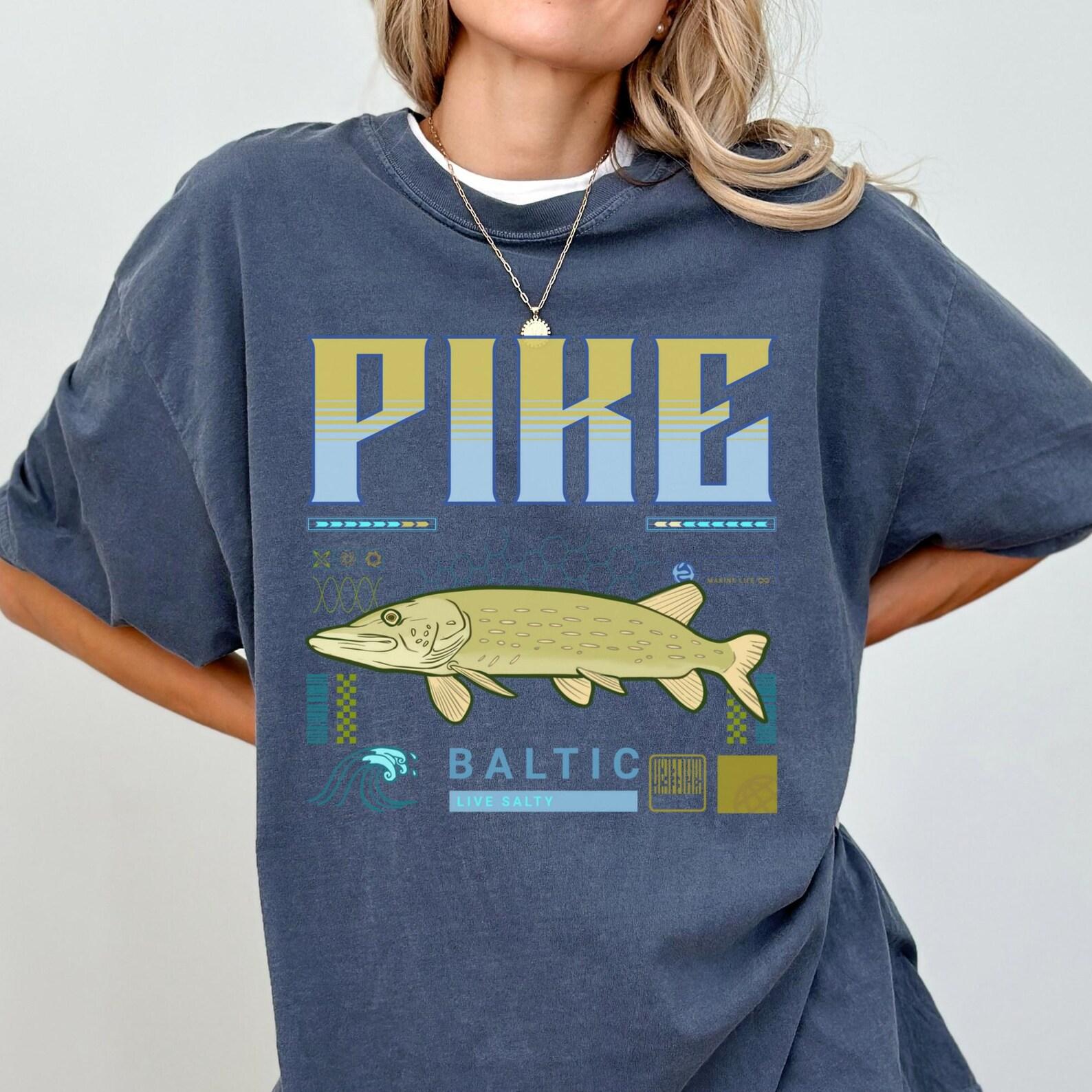 Baltic Pike Comfort Colors Tee, Ocean Lover Shirt, Unisex L
